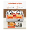 thumbnail image 4 of Commercial Soup Warmer Station - 2x6.34Qt Pots - Electric Food Warmer for Buffet - Adjustable Temp 86-185°F - Stainless Steel, 4 of 9