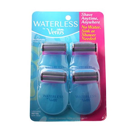 Waterless Razor by Venus | Shave Anytime Without Water - with Aloe, includes Applicator and Clean-up Pad - 4
