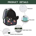 thumbnail image 4 of "Trendy Flowers Backpack - Sunflower Design School Bag for Women, Water-Resistant, Lightweight, Large Capacity for College, Office & Daily Use", 4 of 6