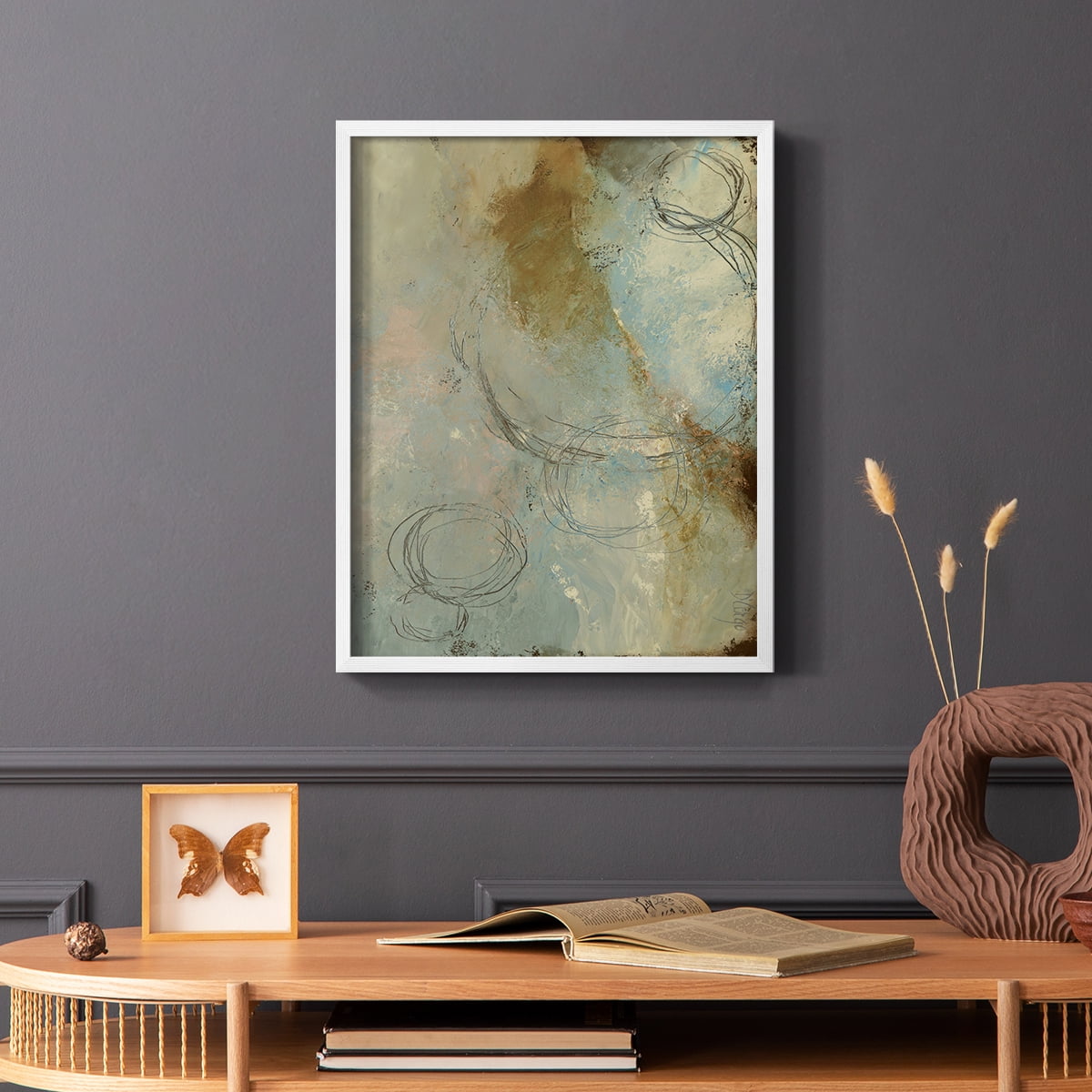 Zen Path I Framed Print - Solid Wood in Single Picture Frame Solid Wood 2 Framed Print