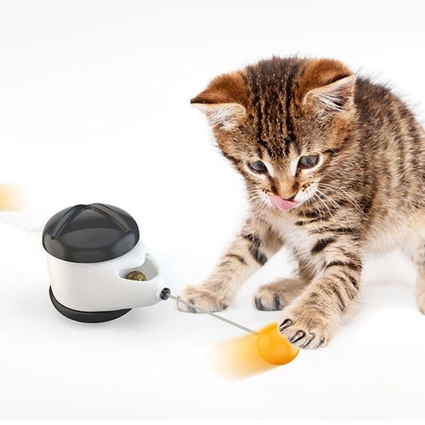 Juguetes para gatos, juguetes para gatos interactivos para automóviles de equilibrio para gatos, juguetes de vidrio para bolas de olla para el diseño de tazas de juguetes para gatos multifuncionales