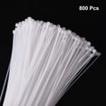 thumbnail image 3 of Unique Bargains 800pcs 3' 11 Lbs Cable Zip Ties Self-Locking Small Nylon Cable Tie Wraps 1/8' for Cord Management, White, 3 of 6