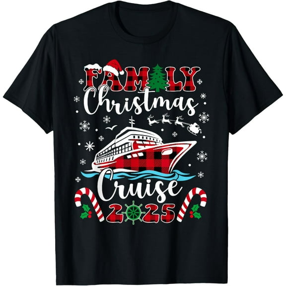Playful Comfort Tee - Family Christmas Cruise 2025 Matching Family Cruise Holiday T-Shirt
