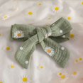 thumbnail image 7 of larppty Newborn Baby Girl Clothes Rib Knit Romper Daisy Print Pants Infant Girl Outfit with Headband, 7 of 7