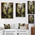 thumbnail image 4 of Designart "Sanctuary in the Elephant Jungle IV" Animals Floater Framed Wall Art Print, 4 of 7