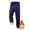 Blue, variant on LNZGNM Winter Pants for Men Outdoor Warm Fleece Lined Pants Elastic Waist Athletic Track Jogger Pant Lounge Winter Insulated Pant Mens Sweatpants, Black L