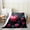 Black Pink, variant on Queen Crown Flannel Blanket,Sparkling Diamond Fashion Chic Throw Blanket,Tie-dye Graffiti Psychedelic Cozy Throws for Bed Couch Sofa,Pink Black Soft and Breathable,Baby Size (30 x 39 Inches)