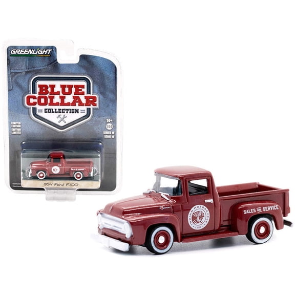 1969 Volkswagen Double Cab Pickup Tow Truck with Drop in Tow Hook Light Blue and White Gulf Oil Sales  Service Blue Collar Collection Series 10 1/64 Diecast Model Car by Greenlight