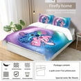 Stitch stitch 3 piece bedding set home textile kit bed cover pillowcase 3 piece bedding set