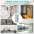 thumbnail image 7 of Uxcell Glass Shower Door Handle, Aluminum Alloy Back-to-Back Shower Door Knob for Bathroom Silver, 7 of 7