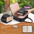 thumbnail image 4 of Large Bible Tote Bags with Bible Cover Case for Women, Quilted Carrying Case with Handles Shoulder Strap, Bible Study Supplies Accessories Christian Gifts for Women Mom Teacher (Pink), 4 of 8