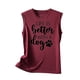 thumbnail image 5 of Camiseta Sin Mangas Para Mujer Sin Mangas Cami Tops Moda Casual Impreso Señoras Cuello Redondo Chaleco Camiseta Odeerbi  ODB157721, 5 of 5