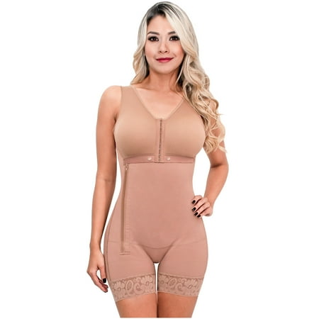 

SONRYSE Slimming Body Shaper Postpartum Girdle for Stomach Body Slimmer Shapewear Fajas Bodysuit for Woman Fajas Colombianas Postparto para Mujer Cocoa 2XL