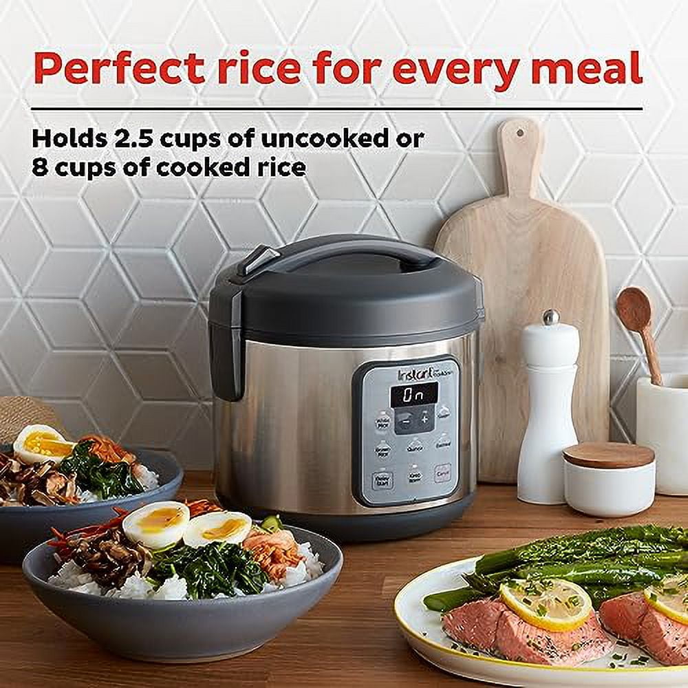 Instant Pot Zest Multi Use 8 Cup Rice and Grain Cooker with 4 Smart Programs Walmart