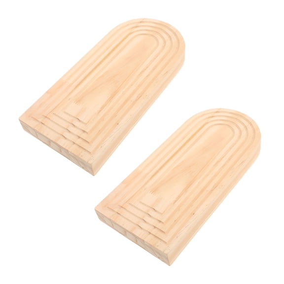 GETAJGHSD 2Pcs Rustic Wood Wall Planter Set for Indoor Decor Bohemian Farmhouse Style Beige Finish