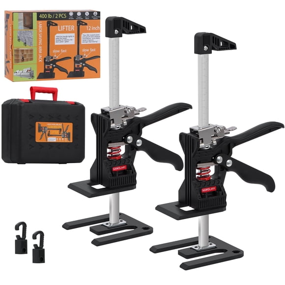 Elevador de paneles de yeso Kamolary de 12" 181 kg, herramienta de ahorro de esfuerzo, 2 piezas