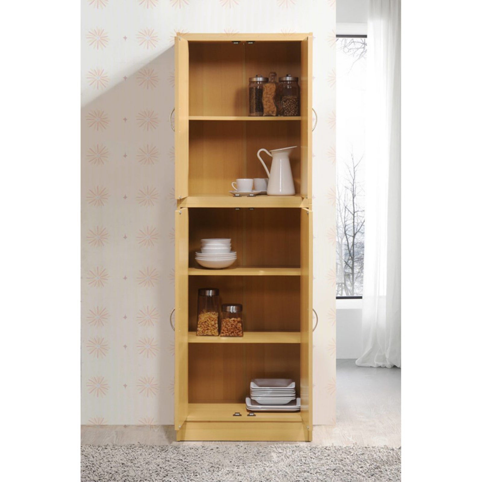 Hodedah 4 Door Pantry