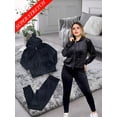 thumbnail image 2 of Conjunto de pants terciopelo negro, 2 of 7
