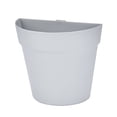 thumbnail image 2 of Tarmeek Wall Mounted Hydroponic Planter - Modern Minimalist Grey Plant Container for Living Room, Indoor/Outdoor Garden, No Drill Installation, Water Cultivation for Pothos, 2 of 9