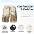 thumbnail image 3 of Fotbe New York Traje de Baño para Hombre – Shorts de Natación de Secado Rápido con Forro y Bolsillos-3X-Large, 3 of 6