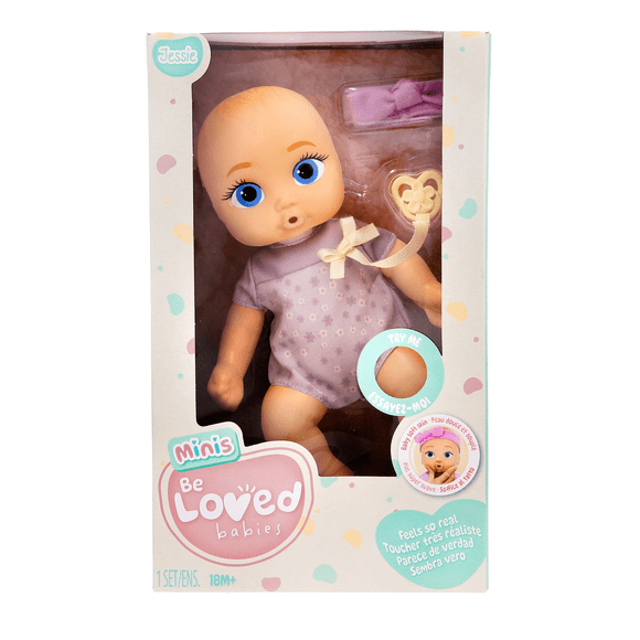 Be Loved - Minis - Jessie: 8.66-inch nurturing doll with realilistic skin texture