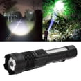 thumbnail image 4 of LED Bright Flashlight, 800LM Rechargeable 3 Main Lighting Modes LED White  Flashlight IPX4 Waterproof Aluminum Alloy With COB Work Light For Fishing, 4 of 8