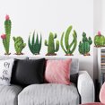 thumbnail image 4 of Gwong Decoración hogareña 2 unids / set Pegatina de pared de cactus tropicales Papel de dibujo de la esquina de la esquina del pasillo Gwong 21059273, 4 of 7