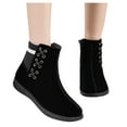 thumbnail image 3 of jsaierl Thick-Soled Plus Velvet Short Snow Boots Warm Plus Size Casual Women's Boots, 3 of 9