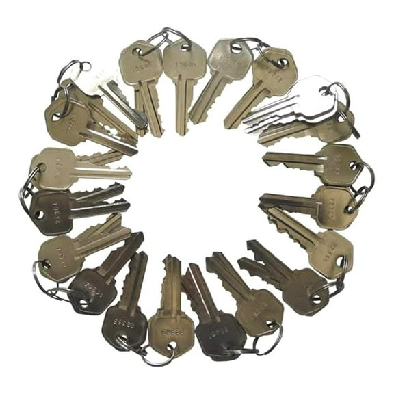 20 Pieces Precut Compatible Keyway KW1 5 Pins Keys 5 Sets of 4 Keys