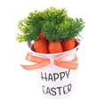 thumbnail image 3 of Cubo pequeño de Pascua para recolectar, ligero y versátil, para decoración de Pascua, ideal para celebraciones en el césped, fiestas en el jardín o en Lazo de lunares naranja, 3 of 8