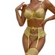thumbnail image 1 of Gibobby Lencería de encaje Día de San Valentín Ropa interior divertida para mujer, Color sólido, de Metal hueca, Sexy, transparente, conjunto de ropa interior divertida(Amarillo, CH), 1 of 5