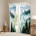 thumbnail image 4 of Homewish Wetsern Farmhouse Adult Black Out Curtains, Green Landsacpe Curtains Pack of 2 (42x63 Each), Rustic Nature Scenery Bedroom Curtains, Blackout Curtains Room Decor, 4 of 7