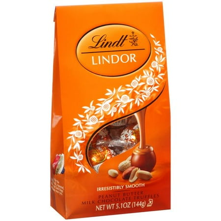Lindt Lindor Peanut Butter Milk Chocolate Truffles, 5.1 Oz.