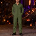 thumbnail image 6 of Mens Solid Color Coveralls Collared Long Sleeve Zip Up Utility Jumpsuits with Pockets Mechanic Workwear Boiler Suits, 6 of 8