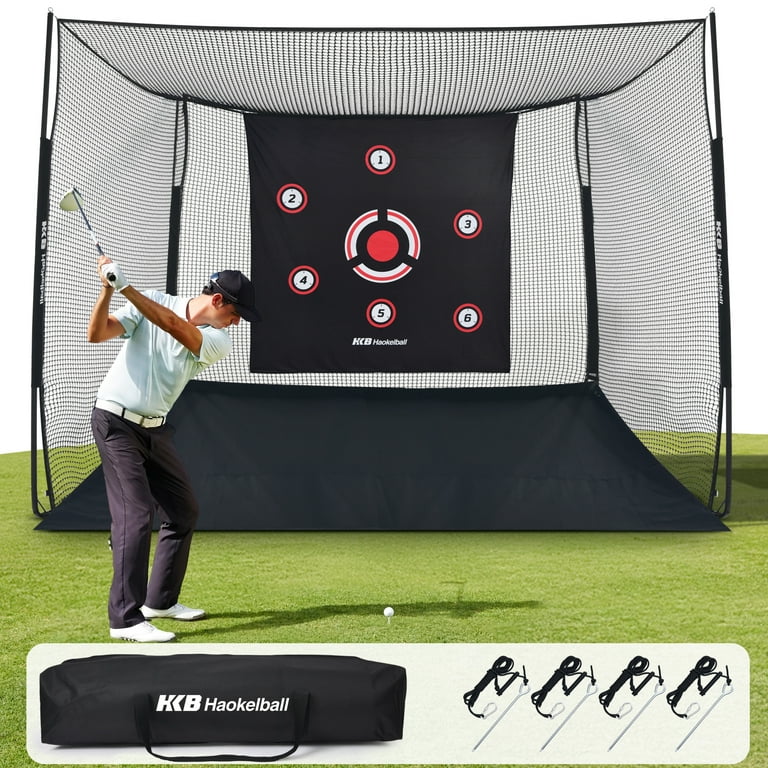 Haokelball, Golf Practice Net, 10x8x6 ft, Heavy-Duty Indoor