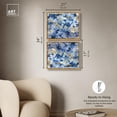thumbnail image 5 of Gold over Blue Set Canvas Set of 2 Blue Abstract Art by Art Remedy, Gold Frame, 20 x 16, 5 of 6