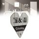 thumbnail image 5 of Marco de fotos de boda de madera madera de boj romántico rústico hecho a mano patrón de corazón dulce regalo foto versátil marco para colgar en la pared decorativo ANGGREK Otros, 5 of 8