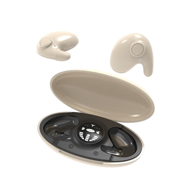 Mini auriculares intrauditivos con estuche de carga Pantalla LED de baja latencia IPX5 Auriculares inalámbricos a prueba de agua V5.3 Auriculares para Color de piel Hugo Auriculares de negocios
