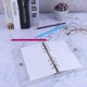 thumbnail image 5 of Clear PVC A6 Refillable Binder Cover 6-Ring Personal Notebook Budget Binder Cover for Cash Envelopes, 5 of 5