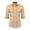 Khaki, variant on Kids Western Cowboy Style Long Sleeve Print Casual Button Down Shirt for Boys Daily Wear Black 130