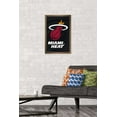 thumbnail image 2 of NBA Miami Heat - Logo 14 Wall Poster, 14.725" x 22.375", Framed, 2 of 3