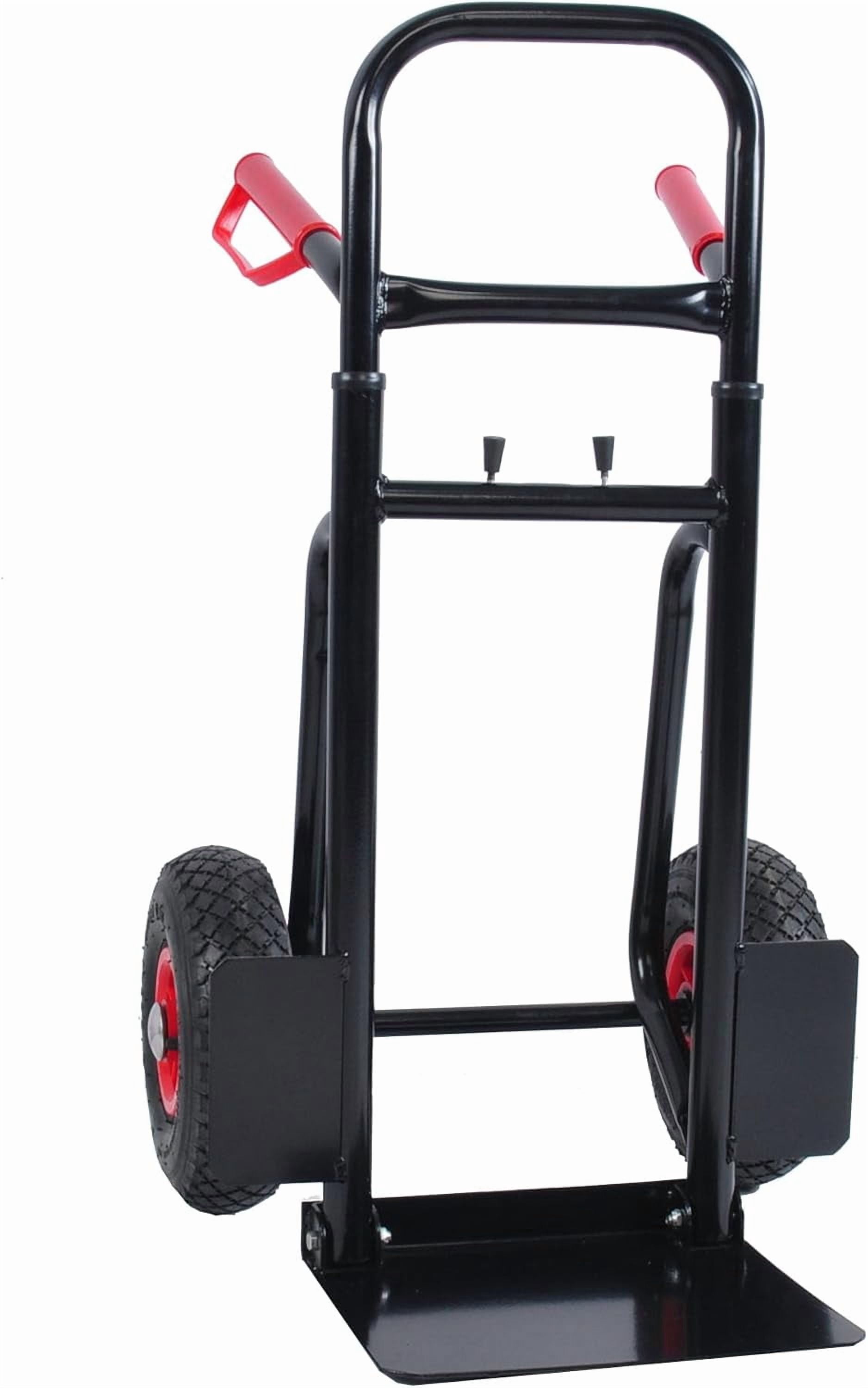 Heavy Duty Steel Hand Truck with Double Handles 330 lb Capacity Trolley