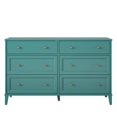 thumbnail image 4 of Ameriwood Home Monticello Wide 6-Drawer Dresser, Emerald Green, 4 of 13