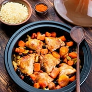 Moroccan Tagine Enameled Cast Iron, 3.3QT, Terracotta