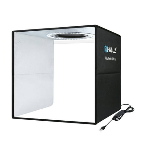 Image of PULUZ Lightbox Mini Photo Studio Light Box with 6 Color Backdrops Photo Tent Kit 80Pcs LED Light Room Foldable Photography Lighting