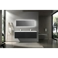thumbnail image 3 of Alma-Moore 72″ Black Wall Mount Vanity With A Integrated White Sink, 3 of 4