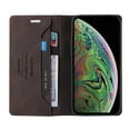 thumbnail image 6 of Allytech iPhone X Case, iPhone XS Case, Shockproof PU Leather Kickstand Wallet Card RFID Blocking Magnetic Folio Holder, Book Style Anti-Scratch Phone Case Brown, 6 of 14
