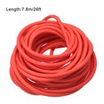 thumbnail image 2 of Uxcell Natural Latex Rubber Tubing 3mm ID 6mm OD 26ft Red Highly Elastic for Sports Exercise Fitness, 2 of 5