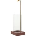 thumbnail image 3 of Porta incienso con base de madera, porta varillas de incienso, cenicero de cristal invertido con clip, 3 of 8