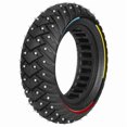 thumbnail image 1 of 10x3/255x80(80/65-6) Three-Color Line Wing Pattern Snow Off-Road Solid Tire Belt Anti-Slip, 1 of 6